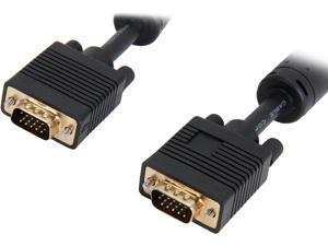 Coboc Model EA-CL2-VGA-10-BK 10 ft. Black Color Premium CL2 Rated 28AWG SVGA/VGA HD15 cable,Gold Plated,w/ Ferrite Cores,M-M Coboc Model EA-CL2-VGA-10-BK 10 ft. Black Color Premium CL2 Rated 28AWG SVGA/VGA HD15 cable,Gold Plated,w/ Ferrite Cores,M-M