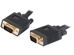 Coboc Model EA-CL2-VGA-15-BK 15 ft. Black Color Premium CL2 Rated 28AWG SVGA/VGA HD15 Cable, Gold Plated, w/ Ferrite Cores, M-M Coboc Model EA-CL2-VGA-15-BK 15 ft. Black Color Premium CL2 Rated 28AWG SVGA/VGA HD15 Cable, Gold Plated, w/ Ferrite Cores, M-M