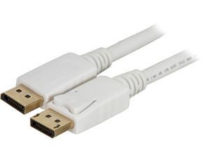 Coboc CL-DP-HBR2-6-WH 6 ft. White DisplayPort to DisplayPort DisplayPort Cable Male to Male Coboc CL-DP-HBR2-6-WH 6 ft. White DisplayPort to DisplayPort DisplayPort Cable Male to Male