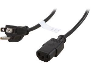 Coboc PW-18C13515P-3-BK 3ft 18AWG Power Cord w/ 3 Conductor PC Power Connector Socket (NEMA 5-15P to IEC320C13) ,Black Coboc PW-18C13515P-3-BK 3ft 18AWG Power Cord w/ 3 Conductor PC Power Connector Socket (NEMA 5-15P to IEC320C13) ,Black