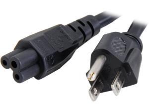 Coboc PW-18C5515P-3-BK 3ft 18AWG 3-Slot Mickey Mouse Power Cord for Laptop/Notebook (NEMA 5-15P to IEC320C5),Black Coboc PW-18C5515P-3-BK 3ft 18AWG 3-Slot Mickey Mouse Power Cord for Laptop/Notebook (NEMA 5-15P to IEC320C5),Black