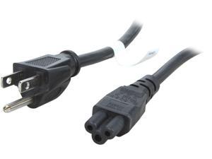 Coboc PW-18C5515P-10-BK 10ft 18AWG 3-Slot Mickey Mouse Power Cord for Laptop/Notebook (NEMA 5-15P to IEC320C5),Black Coboc PW-18C5515P-10-BK 10ft 18AWG 3-Slot Mickey Mouse Power Cord for Laptop/Notebook (NEMA 5-15P to IEC320C5),Black