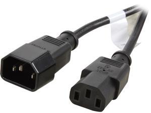Coboc PW-18C13C14-3-BK 3ft 18AWG Computer Power Cord Extension Cable w/ 3 Conductor PC/Monitor (IEC320C13 to IEC320 C14),Black Coboc PW-18C13C14-3-BK 3ft 18AWG Computer Power Cord Extension Cable w/ 3 Conductor PC/Monitor (IEC320C13 to IEC320 C14),Black