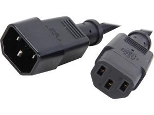 Coboc PW-18C13C14-6-BK 6ft 18AWG Computer Power Cord Extension Cable w/ 3 Conductor PC/Monitor (IEC320C13 to IEC320 C14),Black Coboc PW-18C13C14-6-BK 6ft 18AWG Computer Power Cord Extension Cable w/ 3 Conductor PC/Monitor (IEC320C13 to IEC320 C14),Black