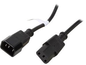 Coboc PW-18C13C14-10-BK 10ft 18AWG Computer Power Cord Extension Cable w/ 3 Conductor PC/Monitor (IEC320C13 to IEC320 C14),Black Coboc PW-18C13C14-10-BK 10ft 18AWG Computer Power Cord Extension Cable w/ 3 Conductor PC/Monitor (IEC320C13 to IEC320 C14),Black