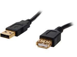 Coboc CL-U2-AAMF-1.5-BK 1.5ft High Speed USB 2.0 A Male to A Female Extension Cable,Gold Plated,Black Coboc CL-U2-AAMF-1.5-BK 1.5ft High Speed USB 2.0 A Male to A Female Extension Cable,Gold Plated,Black