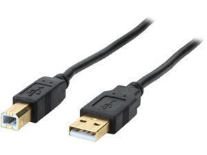 Coboc CL-U2-ABMM-10-BK 10ft High Speed USB 2.0 A Male to B Male Cable,Gold Plated,Black Coboc CL-U2-ABMM-10-BK 10ft High Speed USB 2.0 A Male to B Male Cable,Gold Plated,Black