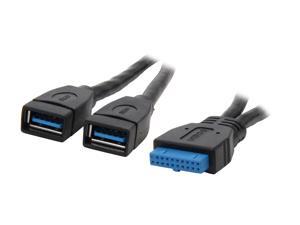 BitFenix BFA-U3-KU3IU3-RP 6.5" Black Internal USB3.0 Adapter Cable BitFenix BFA-U3-KU3IU3-RP 6.5" Black Internal USB3.0 Adapter Cable