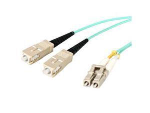 StarTech.com 10m 10 Gb Aqua Multimode 50/125 Duplex LSZH Fiber Patch Cable LC - SC StarTech.com 10m 10 Gb Aqua Multimode 50/125 Duplex LSZH Fiber Patch Cable LC - SC
