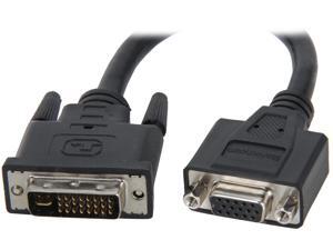 StarTech DVIVGAMF8IN 8" DVI to VGA Cable Adapter - DVI-I Male to VGA Female StarTech DVIVGAMF8IN 8" DVI to VGA Cable Adapter - DVI-I Male to VGA Female