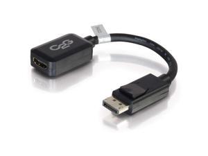 C2G/Cables To Go 54322 8in DisplayPort Male to HDMI Female Adapter Converter - Black C2G/Cables To Go 54322 8in DisplayPort Male to HDMI Female Adapter Converter - Black