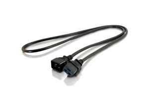 C2G 3ft 14AWG 250 Volt Power Extension Cord (IEC320 C20 to IEC320 C19) C2G 3ft 14AWG 250 Volt Power Extension Cord (IEC320 C20 to IEC320 C19)