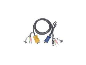 ATEN 6 ft. USB KVM Cable with Audio 2L5302U ATEN 6 ft. USB KVM Cable with Audio 2L5302U
