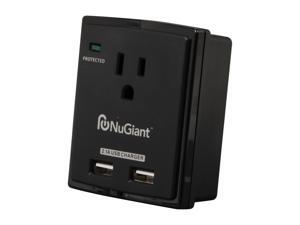 NuGiant NSS13 1 Outlets 1080 Joules Wall Tap Surge Protector with USB Charger NuGiant NSS13 1 Outlets 1080 Joules Wall Tap Surge Protector with USB Charger