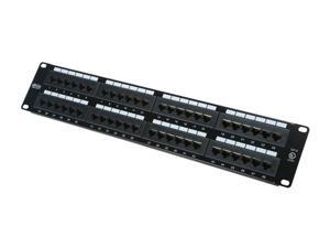 Tripp Lite 48-Port 2U Rackmount Cat6 110 Patch Panel 568B, RJ45 Ethernet (N252-048) Tripp Lite 48-Port 2U Rackmount Cat6 110 Patch Panel 568B, RJ45 Ethernet (N252-048)