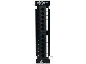 TRIPP LITE N250-012 12-Port Cat6 Wall-Mount Vertical 110 Patch Panel TRIPP LITE N250-012 12-Port Cat6 Wall-Mount Vertical 110 Patch Panel