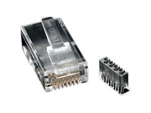 StarTech.com Cat 6 RJ45 Modular Plug for Solid Wire - 50 Pack StarTech.com Cat 6 RJ45 Modular Plug for Solid Wire - 50 Pack