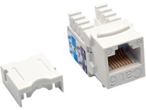 Tripp Lite Cat6/Cat5e 110 Style Punch Down Keystone Jack, White, 25-Pack, TAA (N238-025-WH) Tripp Lite Cat6/Cat5e 110 Style Punch Down Keystone Jack, White, 25-Pack, TAA (N238-025-WH)