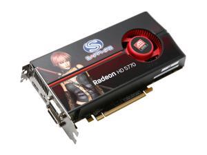 SAPPHIRE Radeon HD 5770 (Juniper XT) DirectX 11 100283L 1GB 128-Bit GDDR5 PCI Express 2.0 x16 HDCP Ready CrossFireX Support Video Card SAPPHIRE Radeon HD 5770 (Juniper XT) DirectX 11 100283L 1GB 128-Bit GDDR5 PCI Express 2.0 x16 HDCP Ready CrossFireX Support Video Card