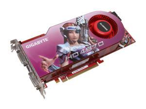 GIGABYTE Radeon HD 4870 DirectX 10.1 GV-R487-512H-B 512MB 256-Bit GDDR5 PCI Express 2.0 x16 HDCP Ready CrossFireX Support Video Card GIGABYTE Radeon HD 4870 DirectX 10.1 GV-R487-512H-B 512MB 256-Bit GDDR5 PCI Express 2.0 x16 HDCP Ready CrossFireX Support Video Card