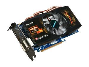 GIGABYTE Radeon HD 5770 DirectX 11 GV-R577SO-1GD 1GB 128-Bit GDDR5 PCI Express 2.1 x16 HDCP Ready CrossFireX Support Video Card GIGABYTE Radeon HD 5770 DirectX 11 GV-R577SO-1GD 1GB 128-Bit GDDR5 PCI Express 2.1 x16 HDCP Ready CrossFireX Support Video Card