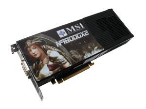 MSI GeForce 9800 GX2 DirectX 10 N9800GX2-M2D1G 1GB (512MB per GPU) 512-bit (256-bit per GPU) GDDR3 PCI Express 2.0 x16 HDCP Ready SLI Support Video Card MSI GeForce 9800 GX2 DirectX 10 N9800GX2-M2D1G 1GB (512MB per GPU) 512-bit (256-bit per GPU) GDDR3 PCI Express 2.0 x16 HDCP Ready SLI Support Video Card