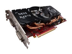 MSI Radeon HD 4870 DirectX 10.1 R4870-T2D512 512MB 256-Bit GDDR5 PCI Express 2.0 x16 HDCP Ready CrossFireX Support Video Card MSI Radeon HD 4870 DirectX 10.1 R4870-T2D512 512MB 256-Bit GDDR5 PCI Express 2.0 x16 HDCP Ready CrossFireX Support Video Card