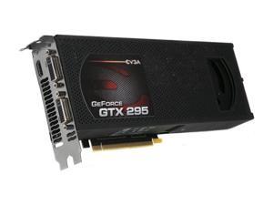 EVGA GeForce GTX 295 DirectX 10 017-P3-1293-AR 1792MB 896 (448 x 2)-Bit GDDR3 PCI Express 2.0 x16 HDCP Ready SLI Support Video Card w/ Pre-installed EVGA Backplate EVGA GeForce GTX 295 DirectX 10 017-P3-1293-AR 1792MB 896 (448 x 2)-Bit GDDR3 PCI Express 2.0 x16 HDCP Ready SLI Support Video Card w/ Pre-installed EVGA Backplate