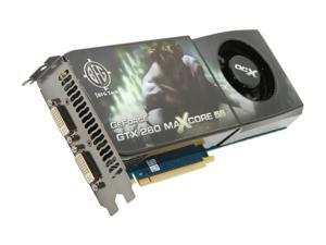 BFG Tech BFGEGTX260MC896OCXDE GeForce GTX 260 OCX MAXCORE 55 896MB 448-bit GDDR3 PCI Express 2.0 x16 HDCP Ready SLI Supported Video Card BFG Tech BFGEGTX260MC896OCXDE GeForce GTX 260 OCX MAXCORE 55 896MB 448-bit GDDR3 PCI Express 2.0 x16 HDCP Ready SLI Supported Video Card