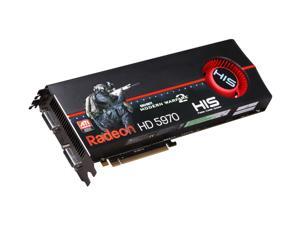 HIS Radeon HD 5970 (Hemlock) DirectX 11 H597F2GDGC 2GB 512 (256 x 2)-Bit GDDR5 PCI Express 2.1 x16 HDCP Ready CrossFireX Support Dual GPU Onboard CrossFire Video Card w/ Eyefinity HIS Radeon HD 5970 (Hemlock) DirectX 11 H597F2GDGC 2GB 512 (256 x 2)-Bit GDDR5 PCI Express 2.1 x16 HDCP Ready CrossFireX Support Dual GPU Onboard CrossFire Video Card w/ Eyefinity