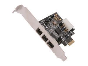 SYBA 2-port of 1394b + 1-port of 1394a Firewire Ports PCI-Express Controller Card (SY-PEX30016) SYBA 2-port of 1394b + 1-port of 1394a Firewire Ports PCI-Express Controller Card (SY-PEX30016)