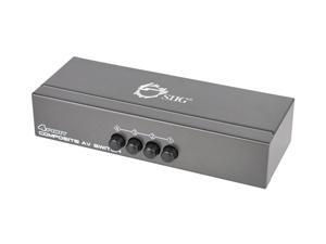 SIIG 4x1 Composite Video & Audio Switch CE-CM0511-S1 SIIG 4x1 Composite Video & Audio Switch CE-CM0511-S1