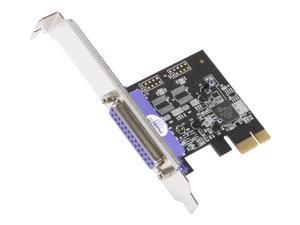 StarTech.com 1 Port PCI Express Dual Profile Parallel Adapter Card - SPP/EPP/ECP - 2x DB25 IEEE 1284 PCIe Parallel Card PEX1P StarTech.com 1 Port PCI Express Dual Profile Parallel Adapter Card - SPP/EPP/ECP - 2x DB25 IEEE 1284 PCIe Parallel Card PEX1P