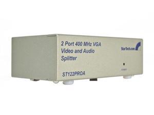 StarTech ST122PROA 2 Port High Resolution VGA Video Splitter with Audio StarTech ST122PROA 2 Port High Resolution VGA Video Splitter with Audio