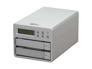 SANS DIGITAL MobileNAS MN2LP 2 Bay RAID 0 / RAID 1 Network Attached Storage NAS Server w/ LCD