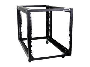 StarTech 4POSTRACK12A 12U 4 Post Server Equipment Open Frame Rack with Adjustable Posts & Casters StarTech 4POSTRACK12A 12U 4 Post Server Equipment Open Frame Rack with Adjustable Posts & Casters