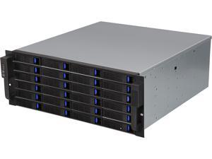 NORCO DS-24D 24 3.5" Drive Bays 6 x SFF-8088 external connectors External 4U 24 Bay Hot-Swap 6G SAS / SATA III Rackmount RAID / JBOD Enclosure NORCO DS-24D 24 3.5" Drive Bays 6 x SFF-8088 external connectors External 4U 24 Bay Hot-Swap 6G SAS / SATA III Rackmount RAID / JBOD Enclosure