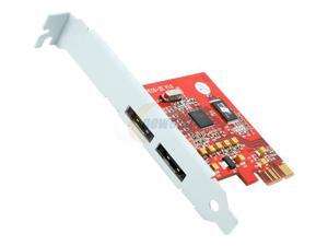 SNT SNT-PCIX Card Silicon Image 3132 SATA II PCI Express 2 x eSATA Port Multiplier RAID Controller Card