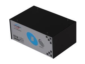 LINKSKEY LDV-DM02ESK 2-Port Dual Monitor DVI + PS/2 KVM Switch w/ Cables LINKSKEY LDV-DM02ESK 2-Port Dual Monitor DVI + PS/2 KVM Switch w/ Cables