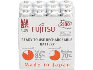 Fujitsu AAA 800mAh 2100 Cycles Ni-MH Pre-Charged Rechargeable Batteries 12 Pack (Made in Japan) Fujitsu AAA 800mAh 2100 Cycles Ni-MH Pre-Charged Rechargeable Batteries 12 Pack (Made in Japan)