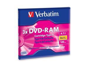 Verbatim 4.7GB 3X DVD-RAM Disc Model 95002 Verbatim 4.7GB 3X DVD-RAM Disc Model 95002