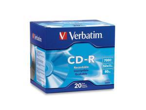 Verbatim 700MB 52X CD-R 20 Packs Media Model 94936 Verbatim 700MB 52X CD-R 20 Packs Media Model 94936