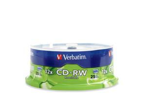 Verbatim 700MB 12X CD-RW 25 Packs Media Model 95155 Verbatim 700MB 12X CD-RW 25 Packs Media Model 95155