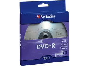 Verbatim DVD+R 4.7GB 16X 10pk Bulk Box Verbatim DVD+R 4.7GB 16X 10pk Bulk Box