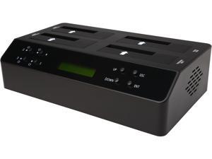 BYTECC T-400 Black USB 3.0 & eSATA to 4 Bay SATA Docking with Stand Alone 1:3 2.5" 3.5" HDD/SSD Duplicator BYTECC T-400 Black USB 3.0 & eSATA to 4 Bay SATA Docking with Stand Alone 1:3 2.5" 3.5" HDD/SSD Duplicator
