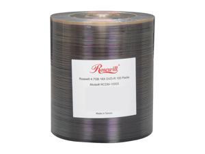 Rosewill 4.7GB 16X DVD-R 100 Packs Disc Model RCDM-10003 Rosewill 4.7GB 16X DVD-R 100 Packs Disc Model RCDM-10003