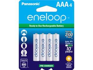 Panasonic Eneloop AAA 800mAh 2100 Cycle Ni-MH Pre-Charged Rechargeable Batteries 4 Pack Panasonic Eneloop AAA 800mAh 2100 Cycle Ni-MH Pre-Charged Rechargeable Batteries 4 Pack