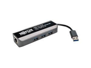 TRIPP.LITE U336-U03-GB SuperSpeed Gig Ethernet NIC Adapter 3-Port USB 3.0 Hub TRIPP.LITE U336-U03-GB SuperSpeed Gig Ethernet NIC Adapter 3-Port USB 3.0 Hub
