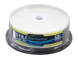 Optical Quantum 50GB 6X BD-R DL 25 Packs Logo Top Disc Model OQBDRDL06LT-25 Optical Quantum 50GB 6X BD-R DL 25 Packs Logo Top Disc Model OQBDRDL06LT-25