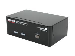 StarTech SV231DD2DUA 2 Port Dual DVI USB KVM Switch with Audio & USB 2.0 Hub StarTech SV231DD2DUA 2 Port Dual DVI USB KVM Switch with Audio & USB 2.0 Hub